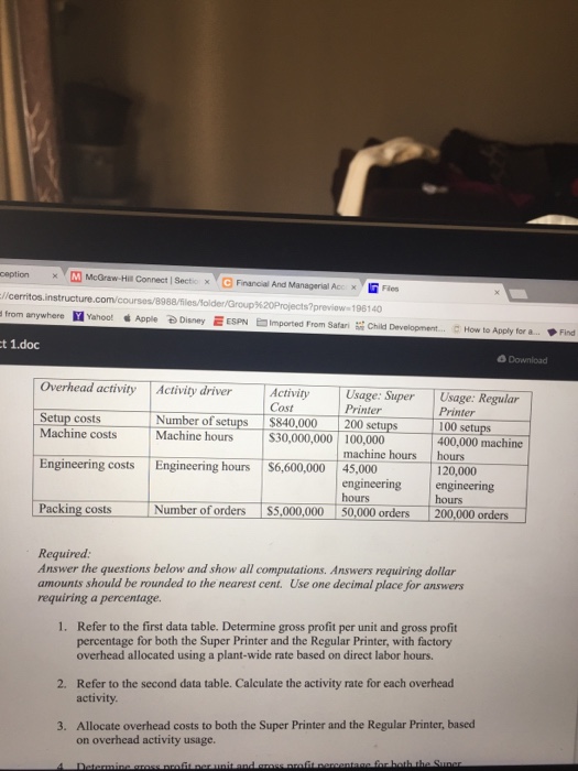 Solved X M McGrawHill Connect I Sectio X Financial And M...