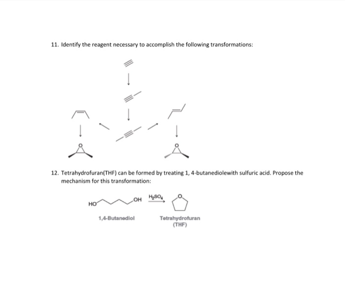 Solved: Identify The Reagent Necessary To Accomplish The F... | Chegg.com