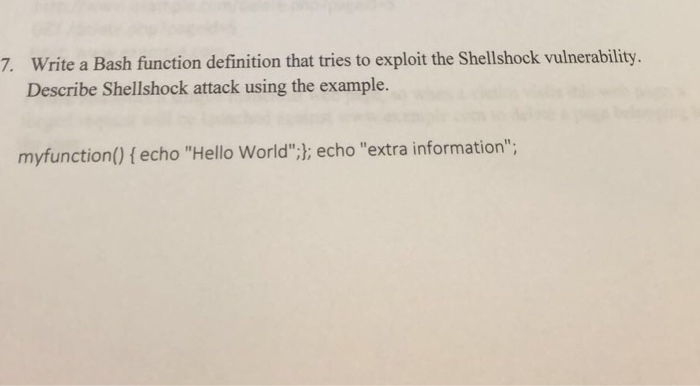 Understanding the Shellshock Vulnerability (Example)