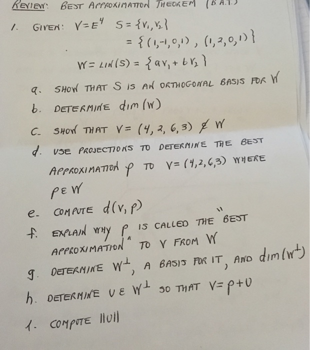 Solved W 1 4 S Ay 15 B Determine Dim W C Shox Chegg Com