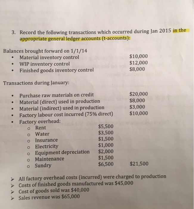 Record the following transactions in the appropriate