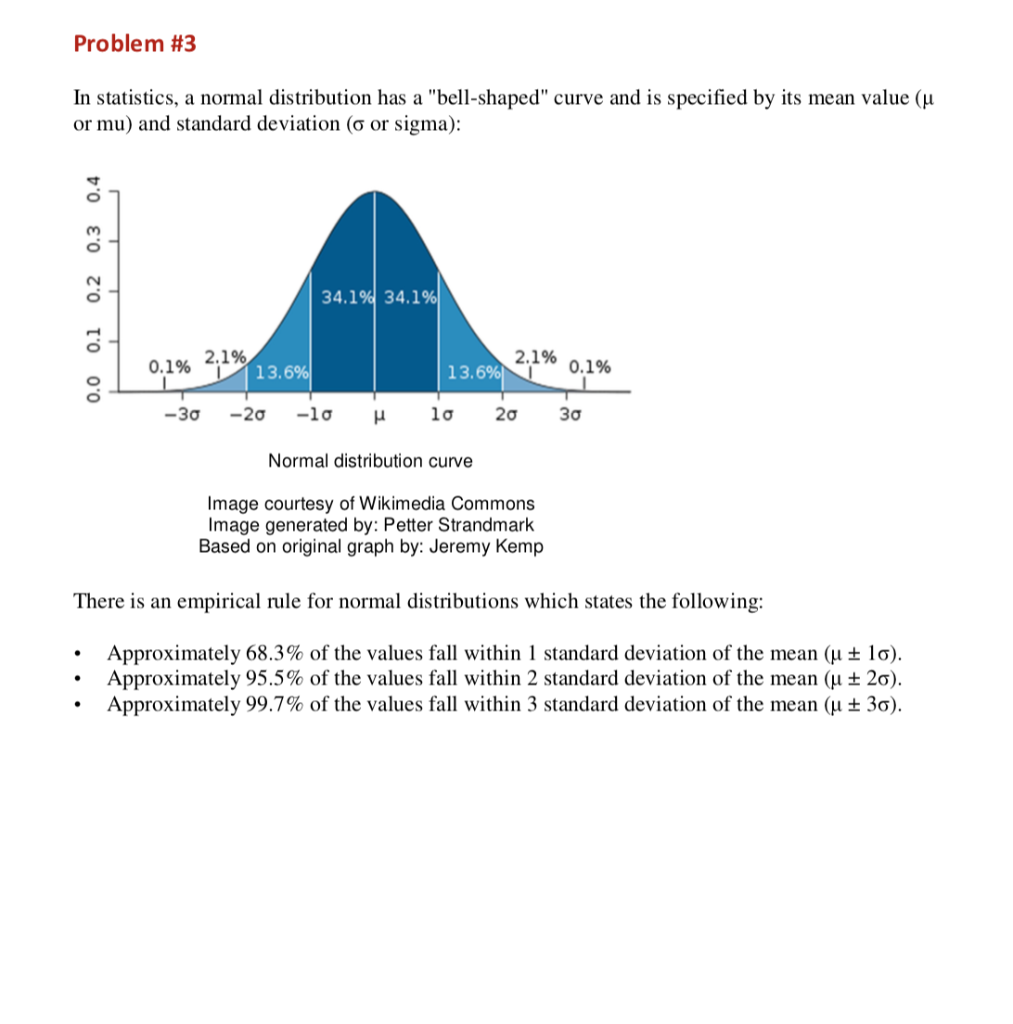 Solved Problem 3 In Statistics A Normal Di Or Mu And S Chegg Com