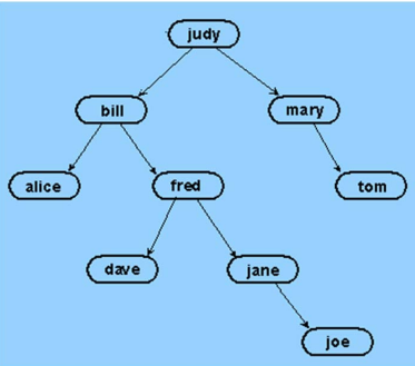 judy bill alice fred tom dave jane Joe