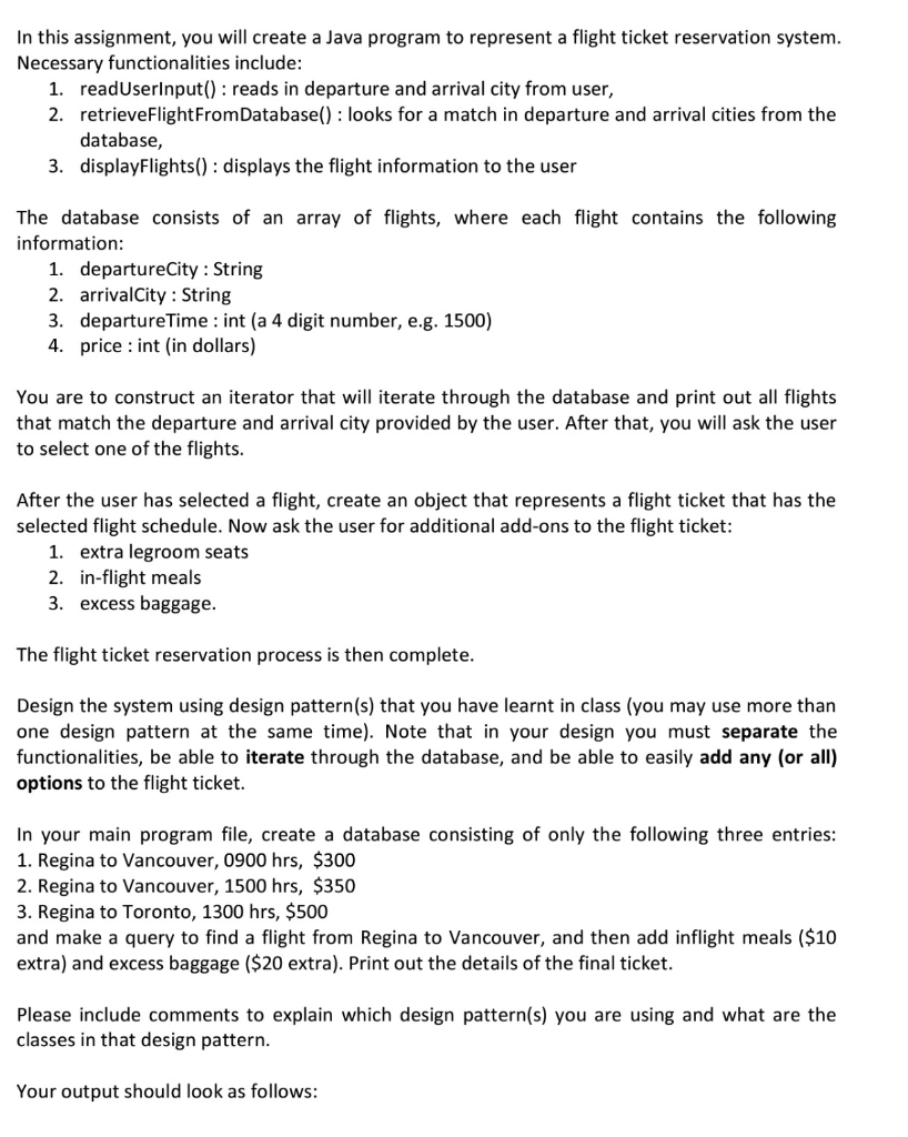 Narrative Essay Topics For High School Students In This Assignment You Will Create A Java Program To Represent A Flight Ticket Reservation Sample Essay Paper also Argumentative Essay Topics On Health Computer Science Recent Questions Cheggcom Essay Health