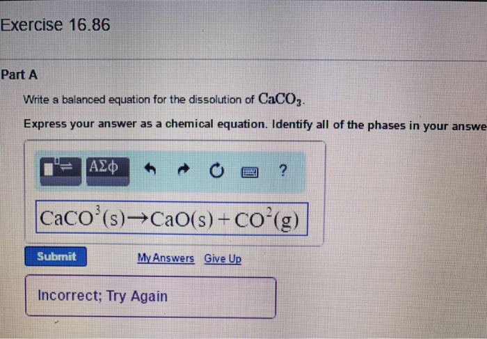 Caco3 decomposition balanced equation picture