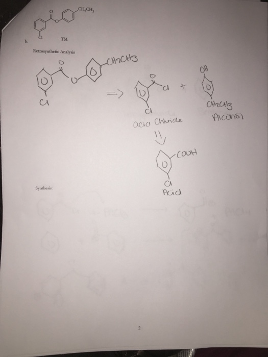 CHCH, TM Retrosysthetic Analysis ?! a? CA OA243 Cl acio Chlunde CA