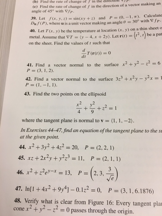 Solved The Of Change Of F In The Directio Jp B Find Ra Chegg Com