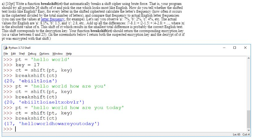 Ct Pick 3 >> A 10pt Write A Function Breakshift Ct That Aut Ct Pick 3 >> A 10pt Write A Function Breakshift Ct That Aut
