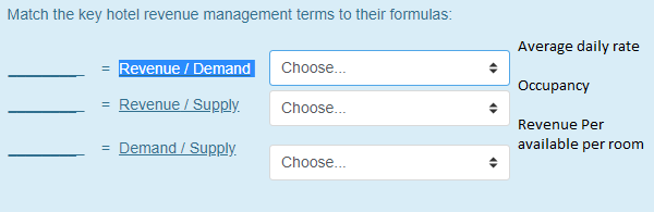 Solved He Key Hoe Revenue Management Terms To Her Tomuias