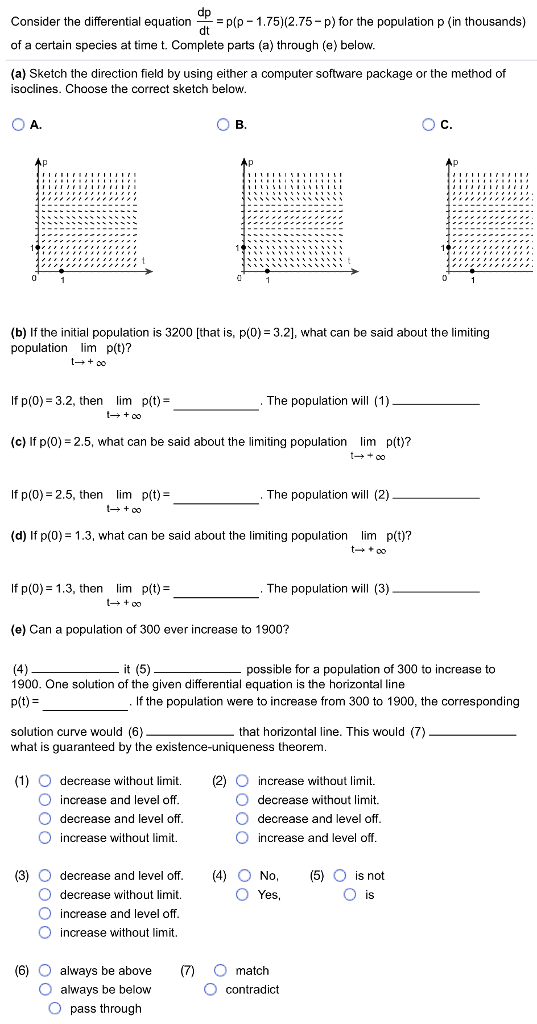 Solved Consider The Differential Equation Pp 1 75 2 75 P Chegg Com