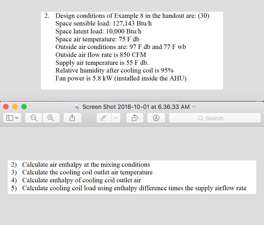 2. Design conditions of Example 8 in the handout are: | Chegg.com