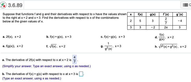 Solved 3 6 Suppose That Functions Fand G And Their Chegg Com
