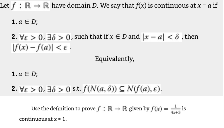 Solved Let F R R Have Domain D We Say Thatf X Is Co Chegg Com