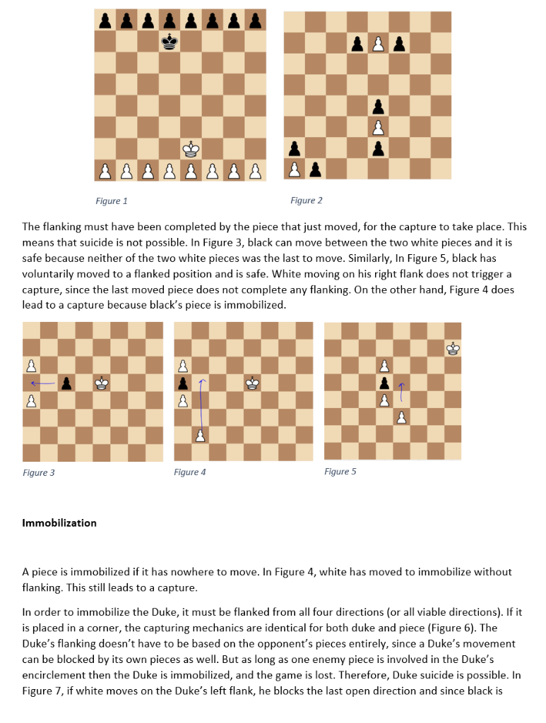 Figure 2 Figure 1 The flanking must have been completed by the piece that just moved, for the capture to take place. This mea