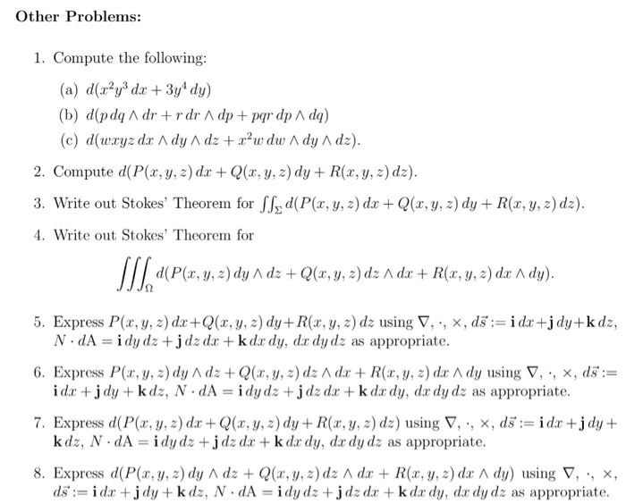 Solved Other Problems 1 Compute The Following 2 Compu Chegg Com