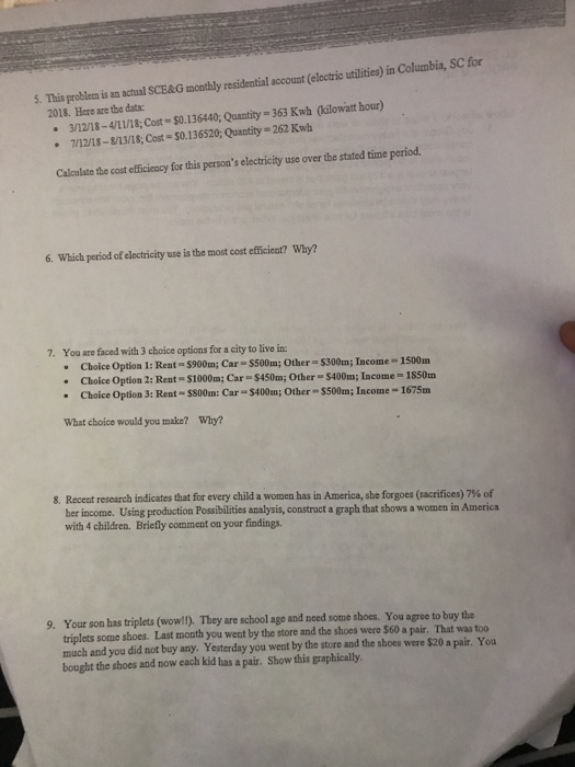 5 This Problem Is An Actual Sce G Monthly Residen Chegg This Problem Is An Actual Sce G Monthly Residential Accoust Electric Utilities In