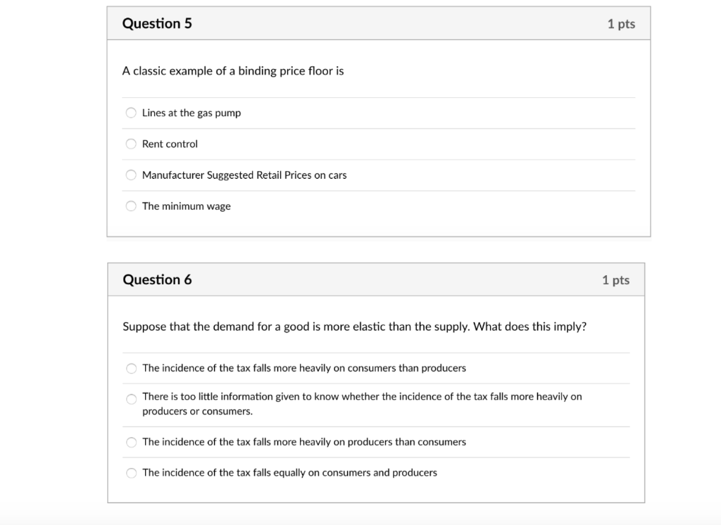 Solved Question 5 1 Pts A Classic Example Of A Binding Pr