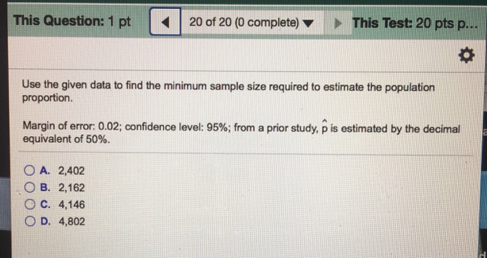 Finding a sample size without a prior estimate of p-hat 