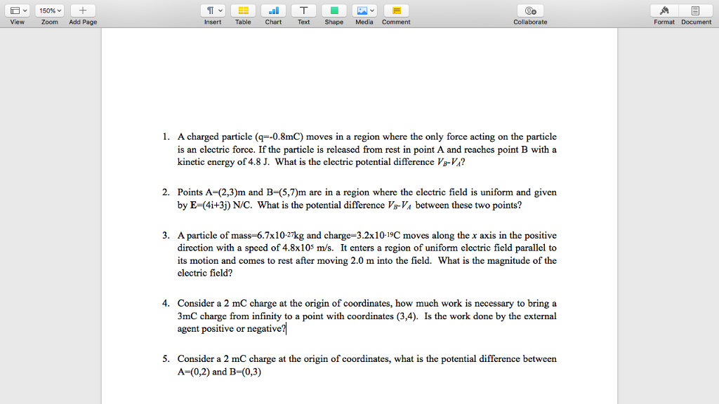 Solved Co View Zoom Add Page Insert Table Chart Text Shap Chegg Com