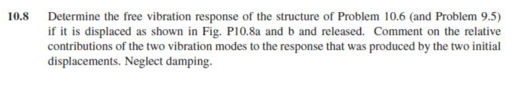 From textbook: Dynamics of Structures by Anil K. Chopra, fifth edition (I don't care if you copy the...-1