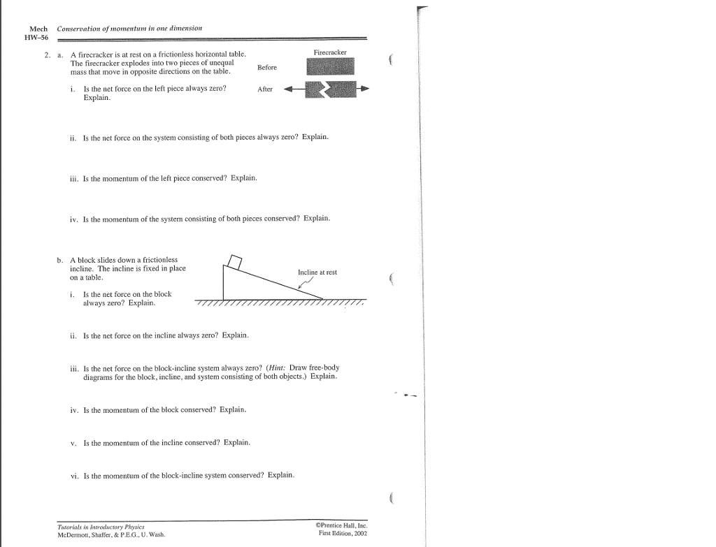 Physics Google Form Test: Conservation of Momentum by Teach Simple, image size:1024x783