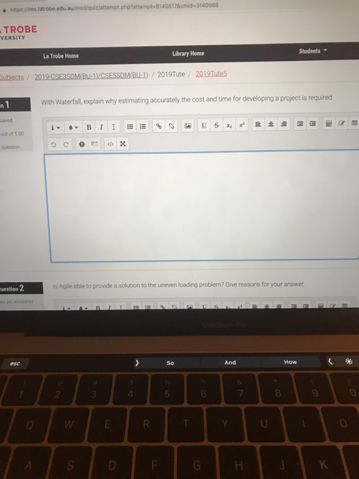 https://ms.latrobe.edu.au/modauiziattempt.php?attempt-81405178Cmid-3140968 TROBE VERSITY Library Home Students ▼ La Trobe Hom