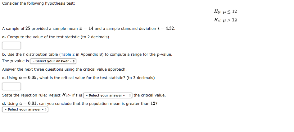 Solved Consider The Following Hypothesis Test Ho M 12 H Chegg Com