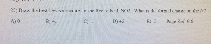 Solved Draw The Best Lewis Structure For The Free Radical