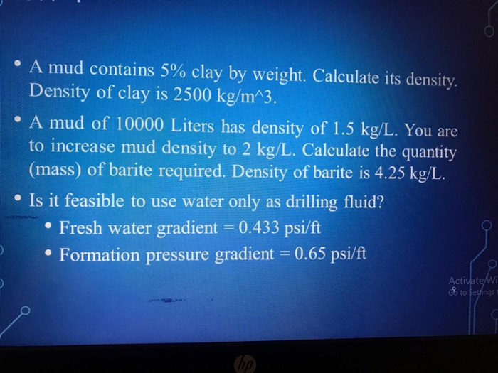 density of plasticine