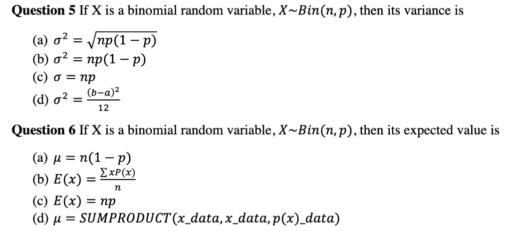 Solved Question 5 If X Is A Binomial Random Variable X B Chegg Com