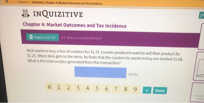 Solved: Chapter 4 InQuizitive: Chapter 4: Market Outcomes ... | Chegg.com