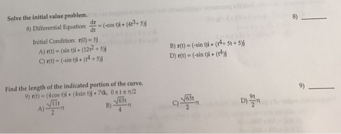 Solved Solve The Initial Value Problem Differential Equa Chegg Com