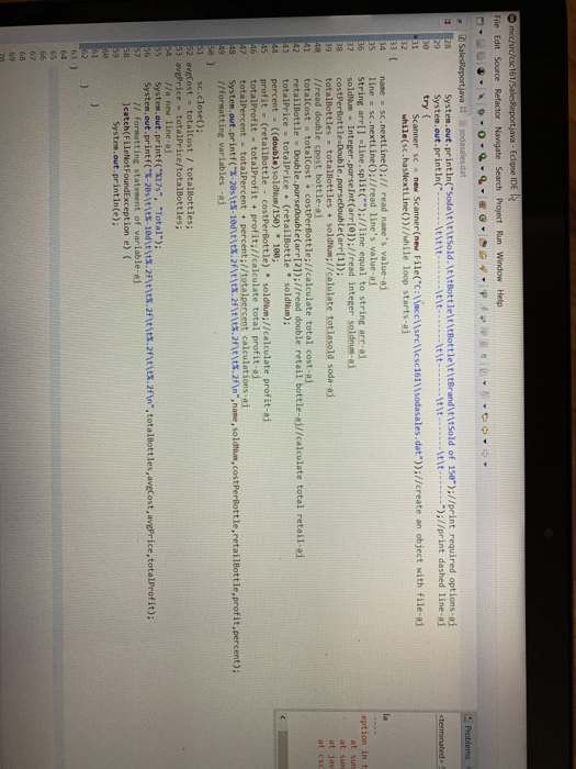 File Edit Source Refactor Navigate Search Project Run Window Help System.out.println(Sodaltititsold. ItitBottlelt itBottlelt