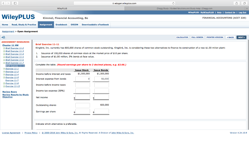Answers to wileyplus assignments picture