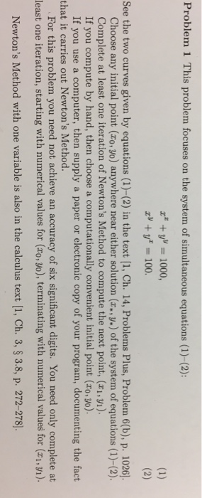 Solved This Problem Focuses On The System Of Simultaneous Chegg Com