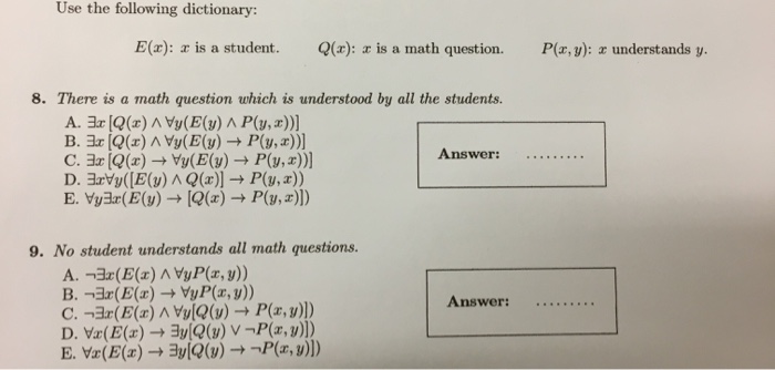 Solved Use The Following Dictionary E X R Is A Student Chegg Com