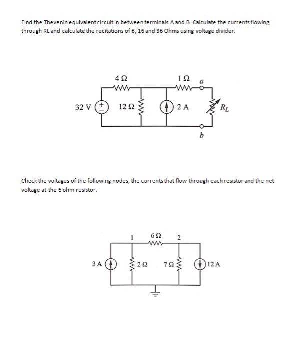 Solved Find The Thevenin Equivalent Circuit In Between Te Chegg Com