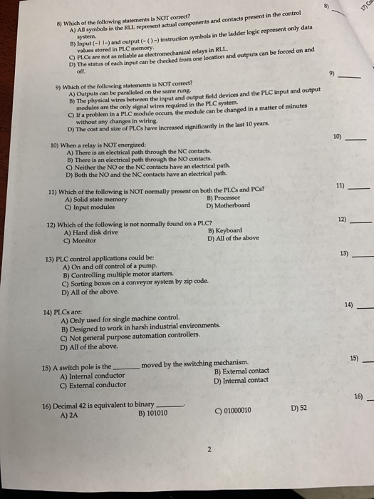 Solved Multiple Choice Choose The One Alternative That B Chegg Com
