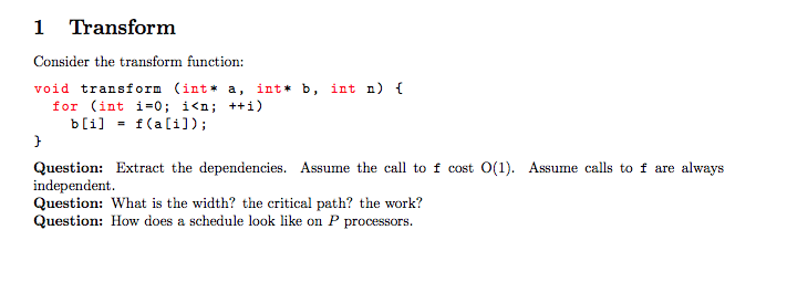 1 Transform Consider The Transform Function Void Chegg Com