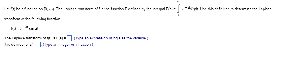 Solved Let F T Be A Function On 0 Infinity The L Chegg Com