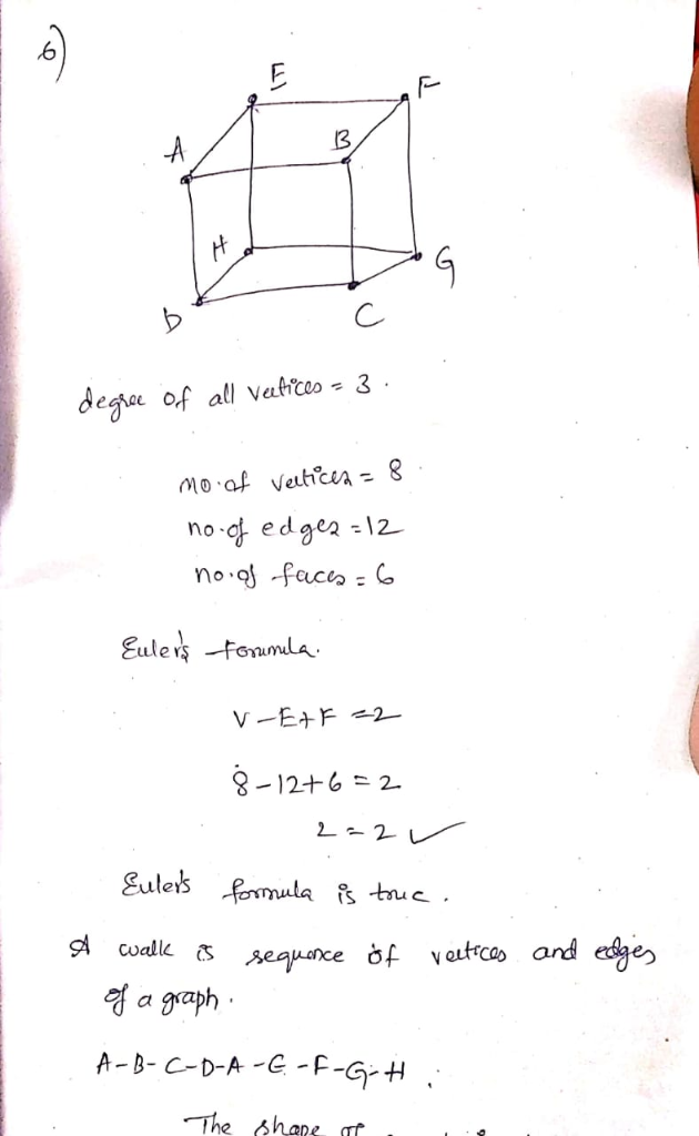 Solved Draw Figure Ab Ad Ae Bf Cd Cg Dh Ef Eh Fg Gh Solve Degrees Vertices Use Formulas Show N Q