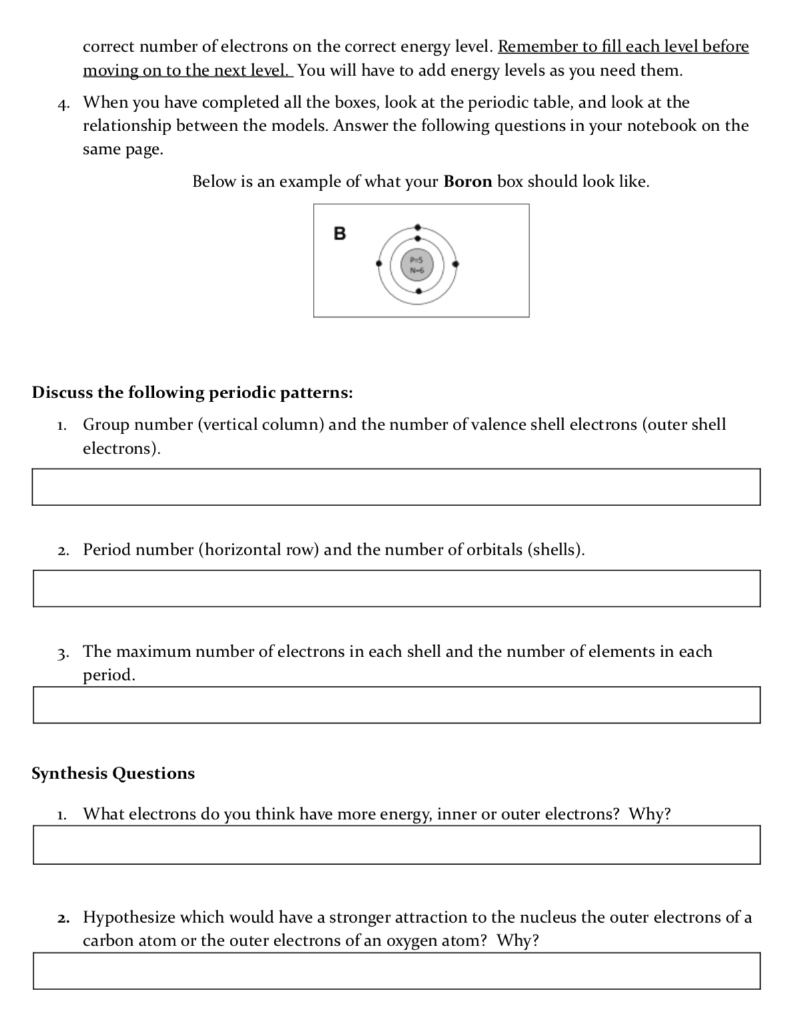 Solved Name Date Period Making Bohr Models Atomic Structure Throughout Bohr Atomic Models Worksheet
