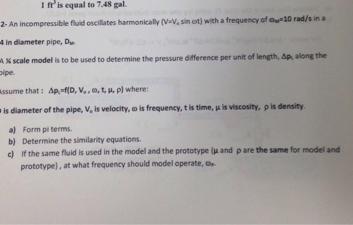 1 Ft Is Equal To 7 48 Gal Rad S In A 2 An Incomp Chegg Com