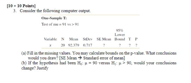 Solved 10 10 Points 3 Consider The Following Computer Chegg Com