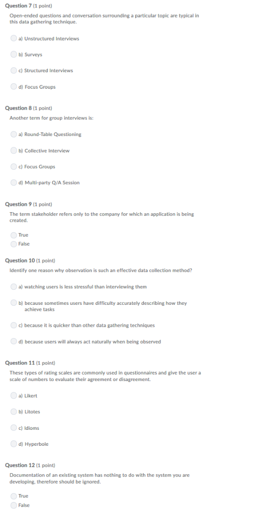 Solved Question 7 1 Point Open Ended Questions And Conv - 