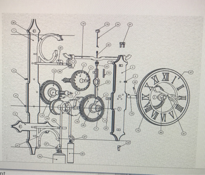 grandfather clock pendulum diagram