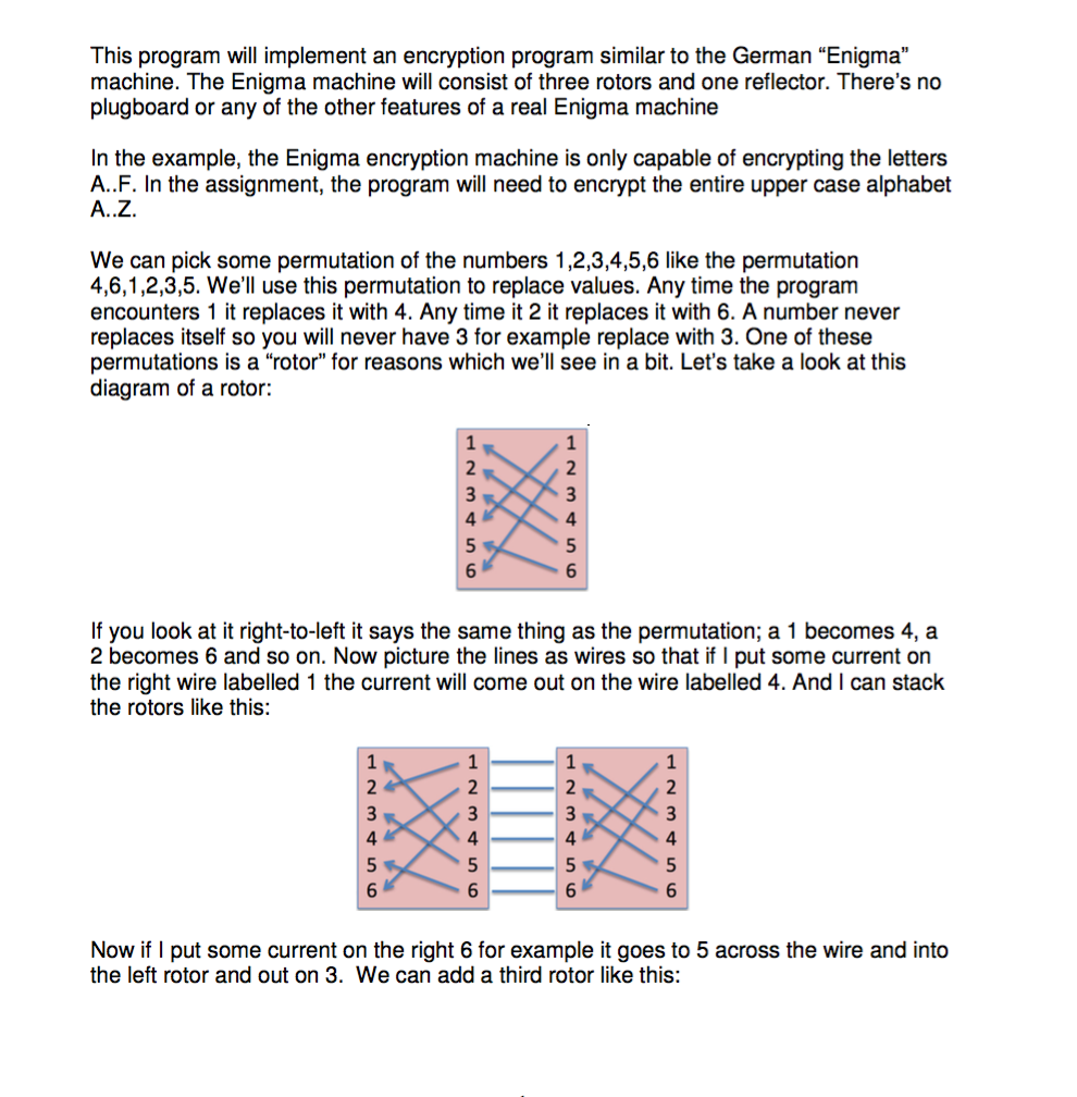 This Program Will Implement An Encryption Program Chegg Com