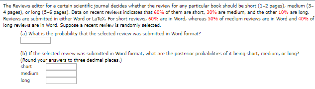 Solved The Reviews editor for a certain scientific journal | Chegg.com