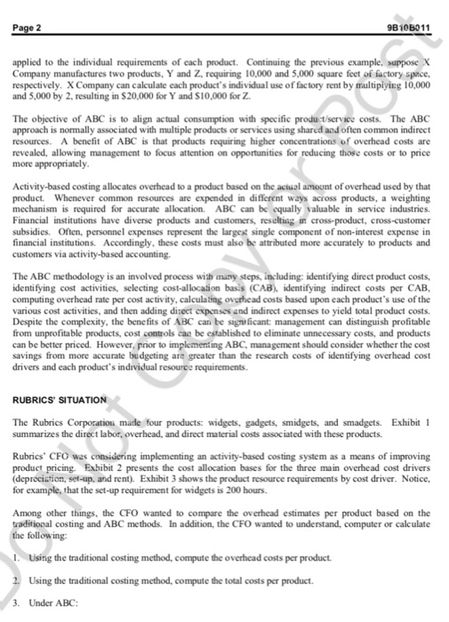 Activity-based costing and management case solution image