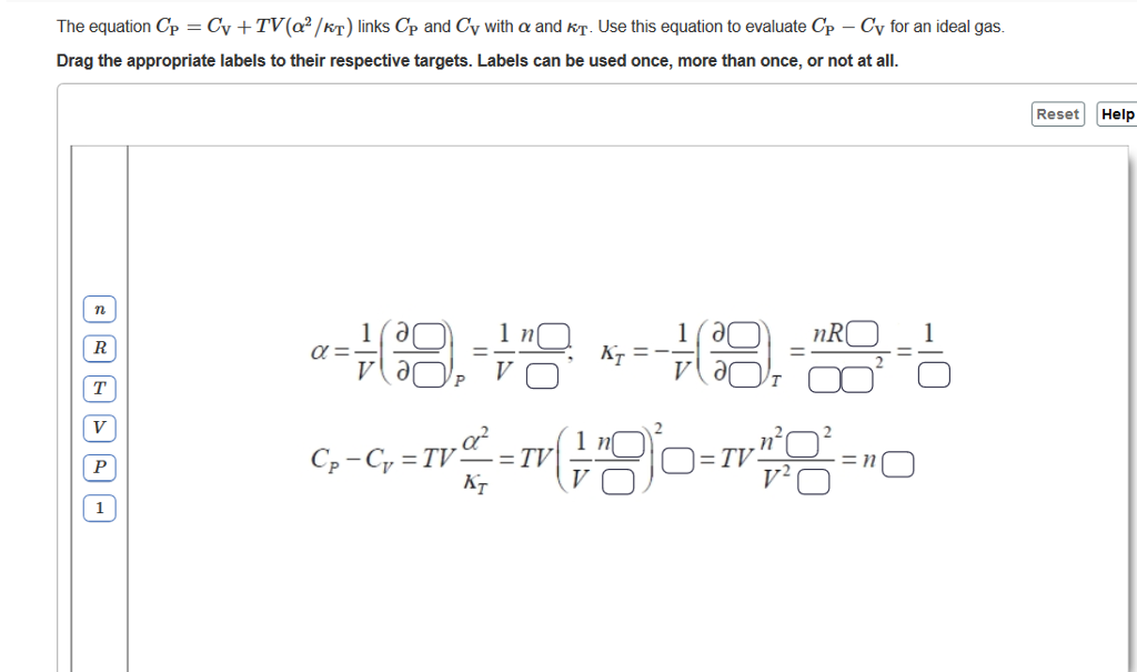 skotsk Bug Bil Solved The equation CP=CV+TV(α2/κT) links CP and CV with α | Chegg.com